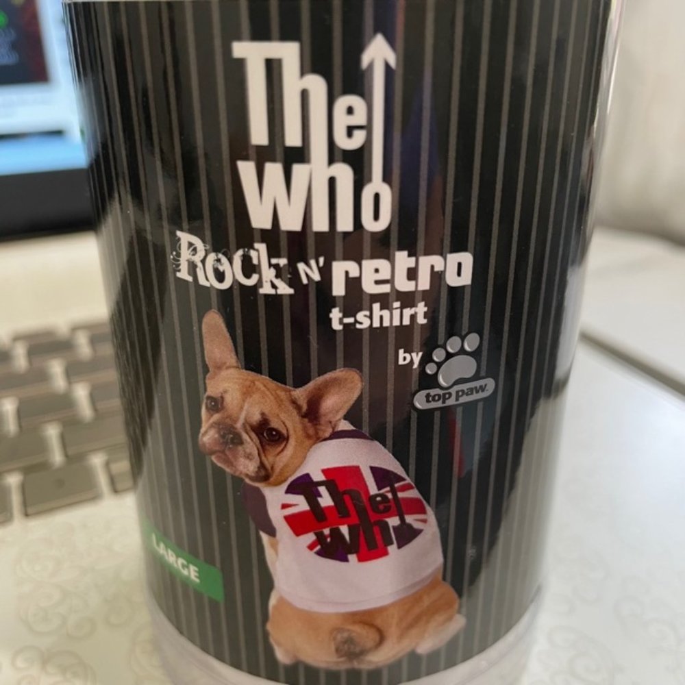The Who - Large ‘Top Paw’ Dog T-Shirt – RARE Tee - Hard To Find